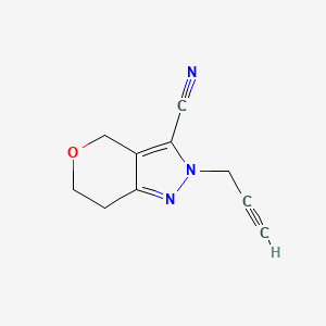 2-(Prop-2-yn-1-yl)-2,4,6,7-tetrahydropyrano[4,3-c]pyrazole-3-carbonitrile