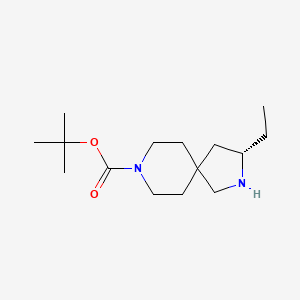 molecular formula C15H28N2O2 B14903699 (S)-tert-Butyl 3-ethyl-2,8-diazaspiro[4.5]decane-8-carboxylate 