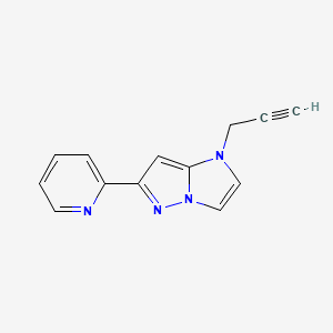 molecular formula C13H10N4 B1490371 1-(prop-2-yn-1-yl)-6-(pyridin-2-yl)-1H-imidazo[1,2-b]pyrazole CAS No. 2098054-91-0