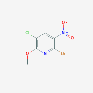 2-Bromo-5-chloro-6-methoxy-3-nitropyridine