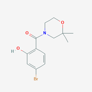 molecular formula C13H16BrNO3 B14903732 (4-Bromo-2-hydroxyphenyl)(2,2-dimethylmorpholino)methanone 