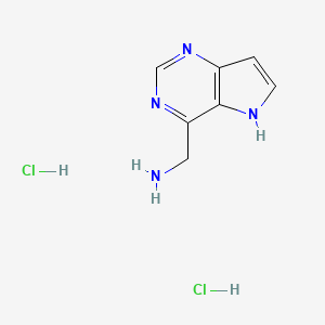 5H-Pyrrolo[3,2-d]pyrimidin-4-ylmethanamine dihydrochloride