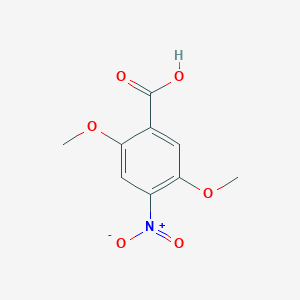 molecular formula C9H9NO6 B14903755 2,5-Dimethoxy-4-nitrobenzoic acid 