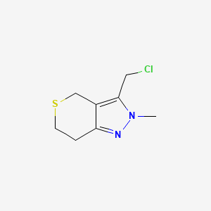 3-(Chloromethyl)-2-methyl-2,4,6,7-tetrahydrothiopyrano[4,3-c]pyrazole