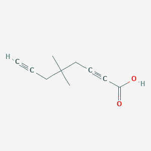 molecular formula C10H12O2 B14903789 5,5-dimethylocta-2,7-diynoic Acid 