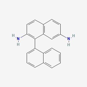 molecular formula C20H16N2 B14903808 [1,1'-Binaphthalene]-2,7-diamine 