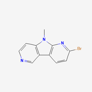 molecular formula C11H8BrN3 B14903812 11-bromo-8-methyl-4,8,10-triazatricyclo[7.4.0.02,7]trideca-1(9),2(7),3,5,10,12-hexaene 