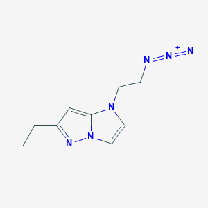 molecular formula C9H12N6 B1490382 1-(2-azidoethyl)-6-ethyl-1H-imidazo[1,2-b]pyrazole CAS No. 2098022-69-4