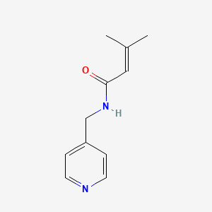 3-methyl-N-(pyridin-4-ylmethyl)but-2-enamide