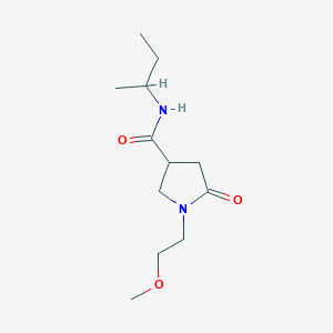 molecular formula C12H22N2O3 B14903847 n-(Sec-butyl)-1-(2-methoxyethyl)-5-oxopyrrolidine-3-carboxamide 