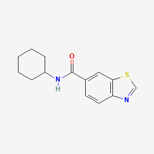 molecular formula C14H16N2OS B14903865 n-Cyclohexylbenzo[d]thiazole-6-carboxamide 