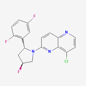 molecular formula C18H13ClF3N3 B14903866 8-Chloro-2-((2R,4S)-2-(2,5-difluorophenyl)-4-fluoropyrrolidin-1-yl)-1,5-naphthyridine 