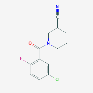 5-chloro-N-(2-cyanopropyl)-N-ethyl-2-fluorobenzamide