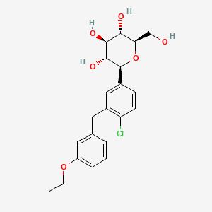 molecular formula C21H25ClO6 B14903891 (2S,3R,4R,5S,6R)-2-(4-Chloro-3-(3-ethoxybenzyl)phenyl)-6-(hydroxymethyl)tetrahydro-2H-pyran-3,4,5-triol 