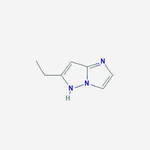 molecular formula C7H9N3 B1490390 6-乙基-1H-咪唑并[1,2-b]吡唑 CAS No. 2098141-04-7