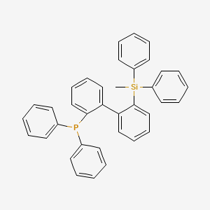 molecular formula C37H31PSi B14903909 (2'-(Methyldiphenylsilyl)-[1,1'-biphenyl]-2-yl)diphenylphosphane 