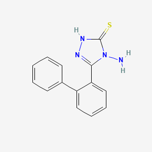 3-([1,1'-Biphenyl]-2-yl)-4-amino-1H-1,2,4-triazole-5(4H)-thione