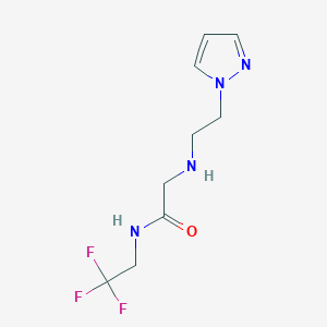 2-((2-(1h-Pyrazol-1-yl)ethyl)amino)-N-(2,2,2-trifluoroethyl)acetamide