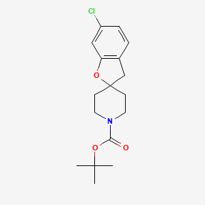 molecular formula C17H22ClNO3 B14903955 tert-Butyl 6-chloro-3H-spiro[benzofuran-2,4'-piperidine]-1'-carboxylate 