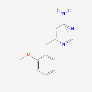 6-[(2-Methoxyphenyl)methyl]pyrimidin-4-amine