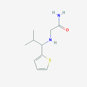 2-((2-Methyl-1-(thiophen-2-yl)propyl)amino)acetamide