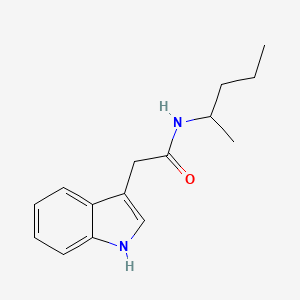 2-(1H-indol-3-yl)-N-(pentan-2-yl)acetamide