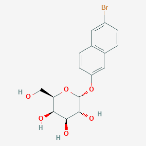 molecular formula C16H17BrO6 B014904 6-溴-2-萘基-α-D-半乳糖吡喃苷 CAS No. 25997-59-5