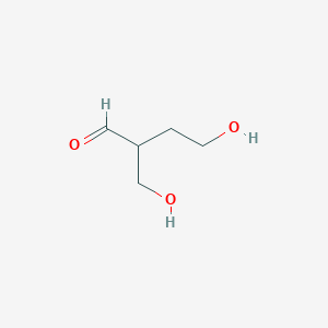 molecular formula C5H10O3 B14904003 4-Hydroxy-2-(hydroxymethyl)butanal 