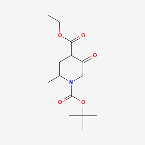 molecular formula C14H23NO5 B14904015 1-(tert-Butyl) 4-ethyl 2-methyl-5-oxopiperidine-1,4-dicarboxylate 