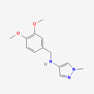 N-(3,4-Dimethoxybenzyl)-1-methyl-1H-pyrazol-4-amine