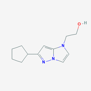 2-(6-cyclopentyl-1H-imidazo[1,2-b]pyrazol-1-yl)ethan-1-ol