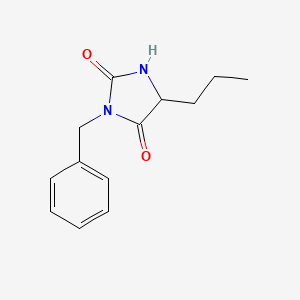 molecular formula C13H16N2O2 B14904054 3-Benzyl-5-propylimidazolidine-2,4-dione 