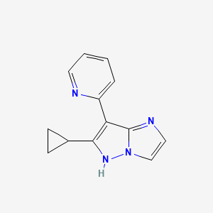 6-cyclopropyl-7-(pyridin-2-yl)-1H-imidazo[1,2-b]pyrazole