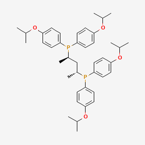 molecular formula C41H54O4P2 B14904087 (2R,4R)-Pentane-2,4-diylbis(bis(4-isopropoxyphenyl)phosphine) 