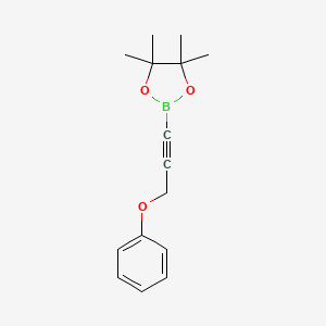 4,4,5,5-Tetramethyl-2-(3-phenoxyprop-1-yn-1-yl)-1,3,2-dioxaborolane