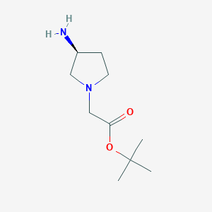 tert-Butyl (S)-2-(3-aminopyrrolidin-1-yl)acetate