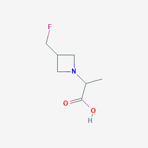 molecular formula C7H12FNO2 B1490412 2-(3-(Fluoromethyl)azetidin-1-yl)propanoic acid CAS No. 2089713-54-0
