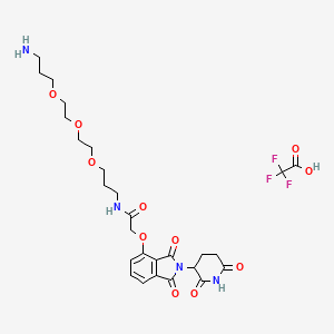 molecular formula C27H35F3N4O11 B1490415 Thalidomide-O-amido-C3-PEG3-C1-NH2 CAS No. 1799711-29-7