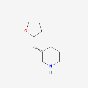 molecular formula C10H17NO B1490416 3-(Oxolan-2-ylmethylidene)piperidine CAS No. 1563285-43-7