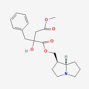 molecular formula C20H27NO5 B14904167 1-(((1R,7AS)-hexahydro-1H-pyrrolizin-1-yl)methyl) 4-methyl 2-benzyl-2-hydroxysuccinate 