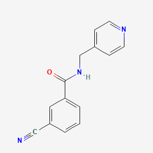 molecular formula C14H11N3O B14904169 3-cyano-N-(pyridin-4-ylmethyl)benzamide 