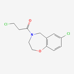 3-Chloro-1-(7-chloro-2,3,4,5-tetrahydro-1,4-benzoxazepin-4-yl)propan-1-one