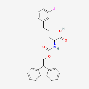 molecular formula C26H24INO4 B14904174 Fmoc-2-amino-5-phenyl(3-I)-L-pentanoic acid 