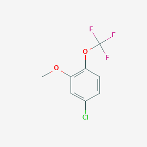 molecular formula C8H6ClF3O2 B1490418 4-Chloro-2-methoxy-1-(trifluoromethoxy)benzene CAS No. 1261450-21-8