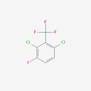 molecular formula C7H2Cl2F3I B14904192 1,3-Dichloro-4-iodo-2-(trifluoromethyl)benzene 