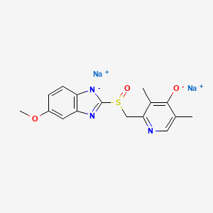 disodium;2-[(5-methoxybenzimidazol-1-id-2-yl)sulfinylmethyl]-3,5-dimethylpyridin-4-olate