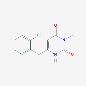 6-[(2-Chlorophenyl)methyl]-3-methyl-1,2,3,4-tetrahydropyrimidine-2,4-dione