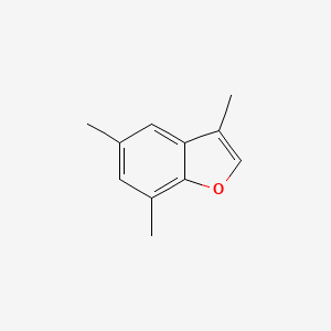 molecular formula C11H12O B1490427 3,5,7-Trimethyl-1-benzofuran CAS No. 1598516-16-5