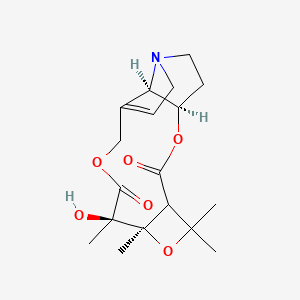 molecular formula C18H25NO6 B14904272 (1R,7R,8R,18R)-8-hydroxy-5,5,7,8-tetramethyl-2,6,10-trioxa-15-azatetracyclo[10.5.1.04,7.015,18]octadec-12-ene-3,9-dione 