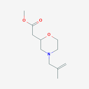 Methyl 2-(4-(2-methylallyl)morpholin-2-yl)acetate